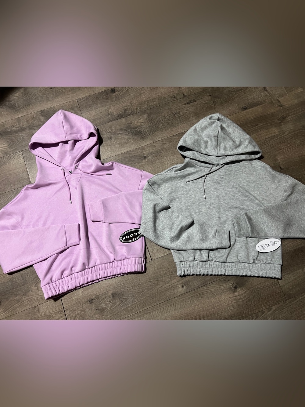 2 Scoop Scuba Pullover Hoodies Size XS (0-2) New